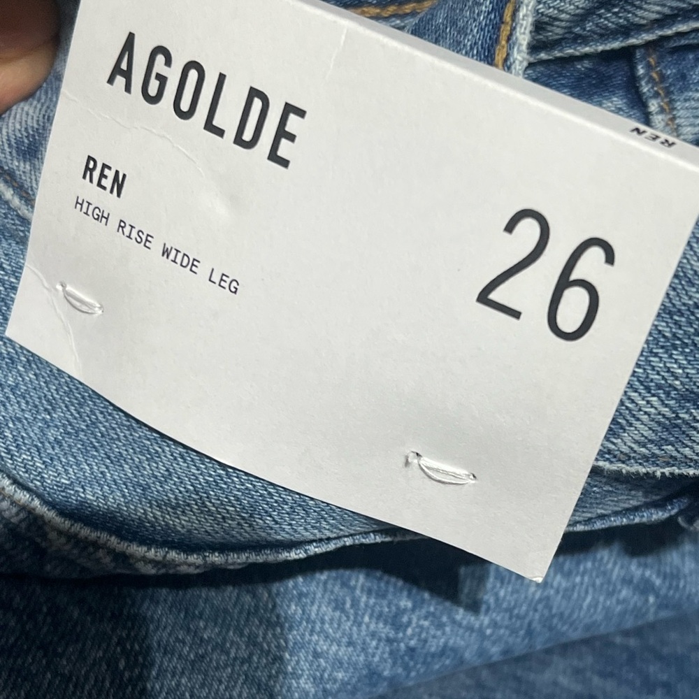 AGOLDE
Ren high-rise wide-leg recycled jeans - Picture 3 of 7